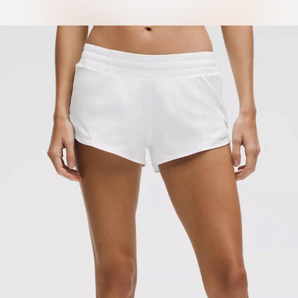 Lululemon Athletica White Athletic Shorts